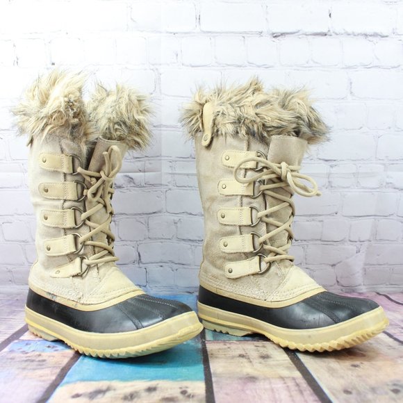 SOREL Joan of Arctic Insulated Winter Boots Size 7 - Picture 2 of 11